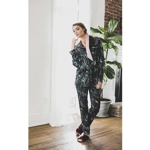 Silky Jungle Print Pajama Set revolve